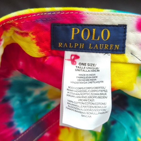 COPY - Polo Ralph Lauren TieDye Baseball Hat. Unisex - Picture 5 of 8